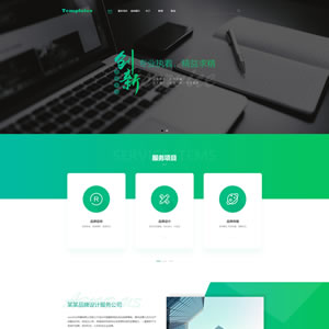 服务类公司网站建设模板